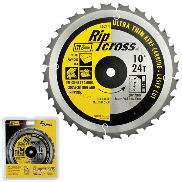 10" 24T Ripcross Carbide Blade