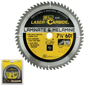 7-1/4" 60T Laminate & Melamine Laser Carbide