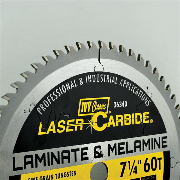 7-1/4" 60T Laminate & Melamine Laser Carbide