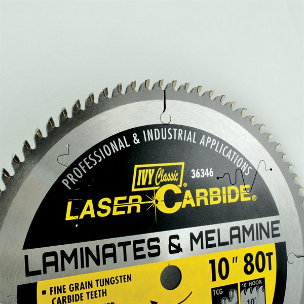 10" 80T Laminate & Melamine Laser Carbide