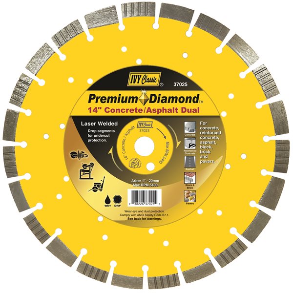 14" Concrete/Asphalt Dual Premium Diamond Blade