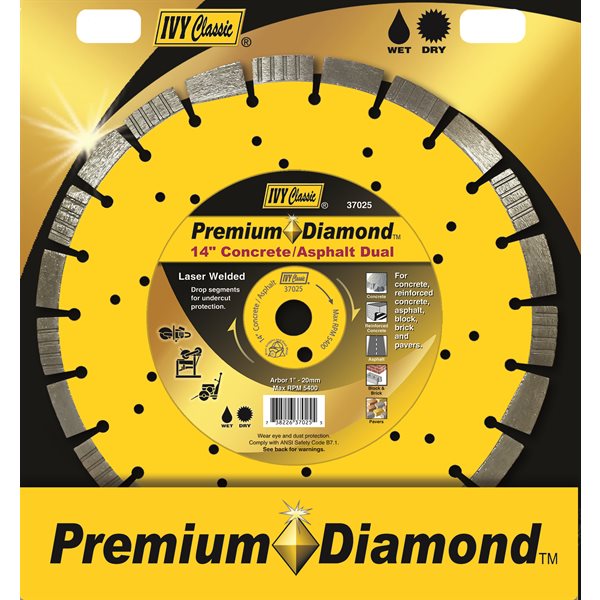 14" Concrete/Asphalt Dual Premium Diamond Blade