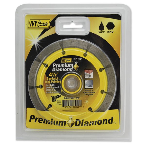 4-1/2" Premium Diamond Sandwich Tuck Pointing 