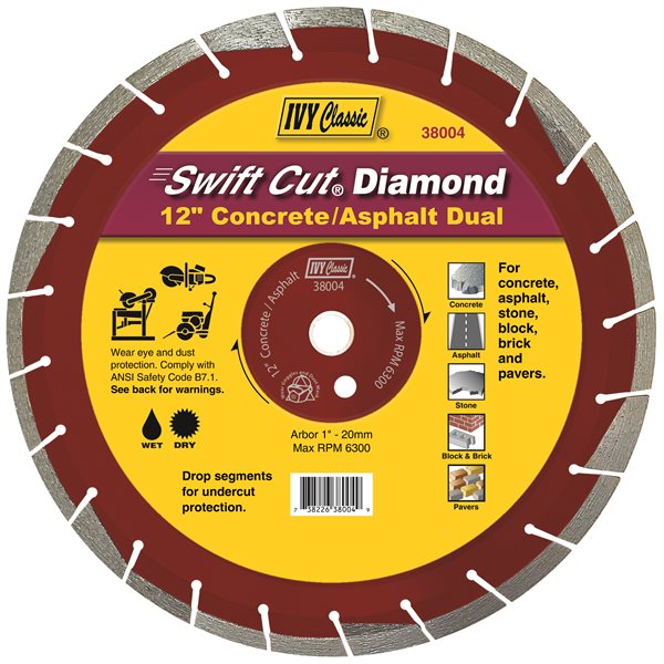 12" Concrete/Asphalt Dual Swift Cut® Diamond Blade