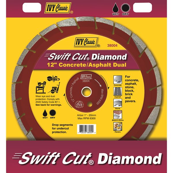 12" Concrete/Asphalt Dual Swift Cut® Diamond Blade