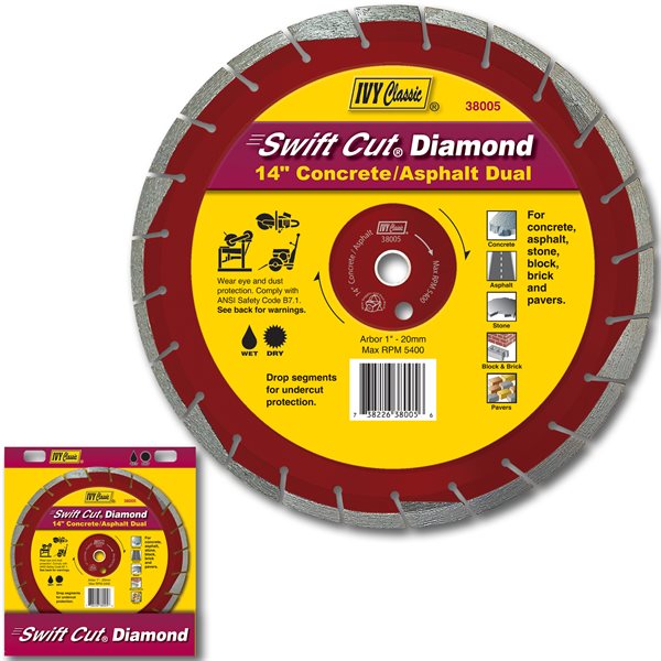 14" Concrete/Asphalt Dual Swift Cut® Diamond Blade