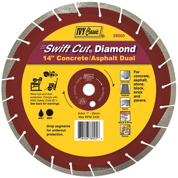 14" Concrete/Asphalt Dual Swift Cut® Diamond Blade