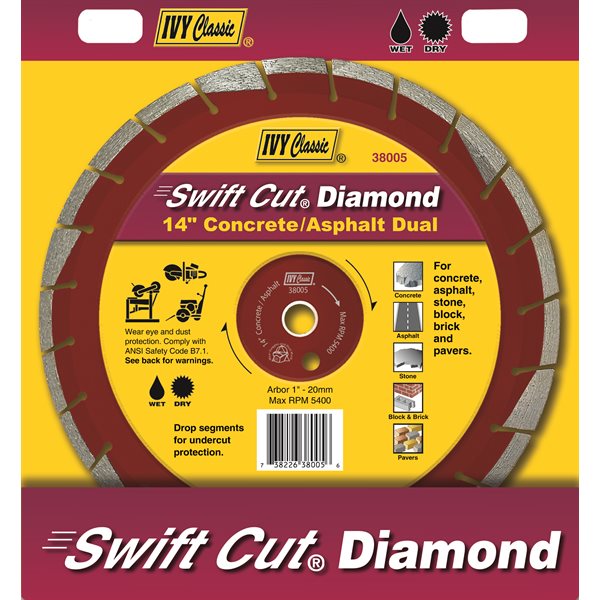 14" Concrete/Asphalt Dual Swift Cut® Diamond Blade