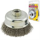 3" Stainless Crimped Wire Cup Brush 5/8-11 Arbor