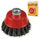 4" Knot Wire Cup Brush 5/8-11 Arbor