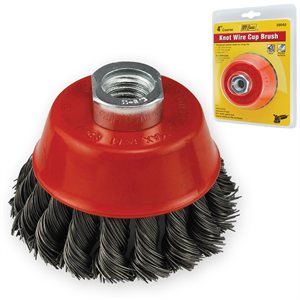 4" Knot Wire Cup Brush 5/8-11 Arbor