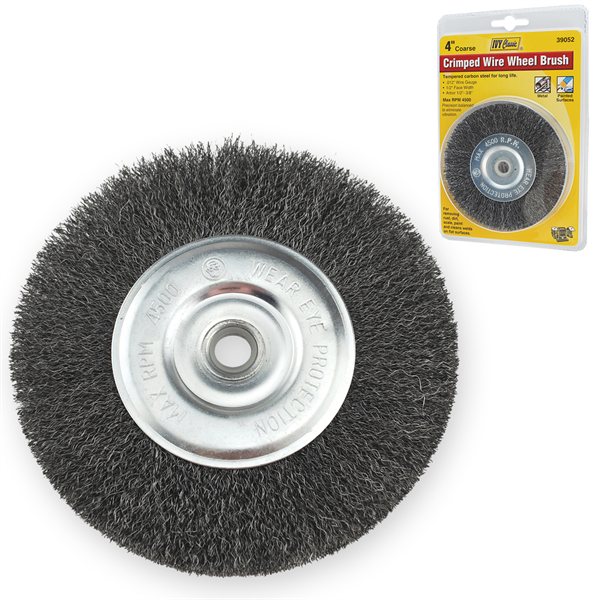 4" Crimped Wire Wheel Brush-Coarse