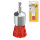 1" Nylon Abrasive End Brush 1/4" Shank