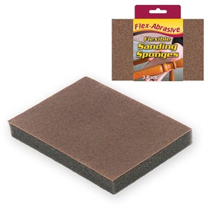 3 Pack Flexible Sponge-100 Grit  - Discontinued