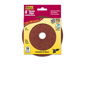 4" Resin Fiber Disc 24 Grit AL