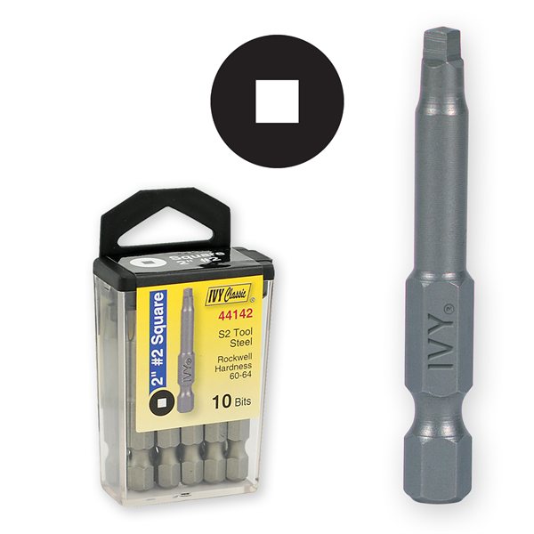 2" #2 Square Power Bit - 10 per Contractor Pack