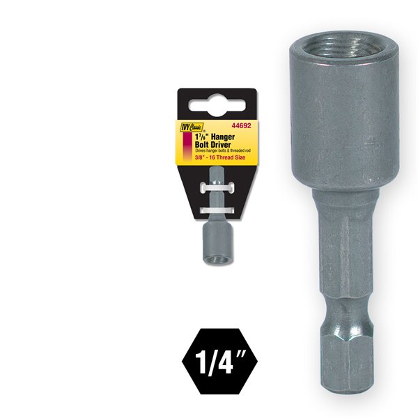 3/8"-16 Hanger Bolt Driver Carded