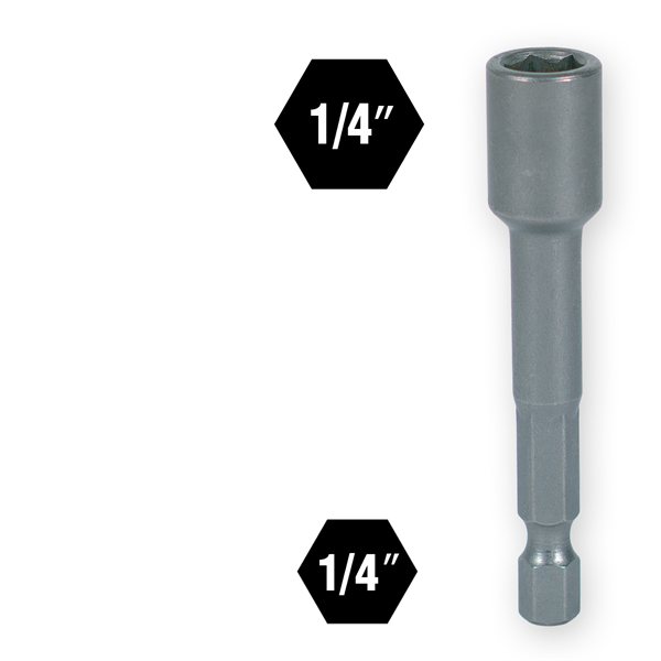 1/4 x 2 9/16" Hex Mag. Nut Setter