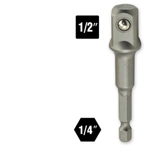 2-7/8" x Hex to 1/2" SQ Socket Adapter