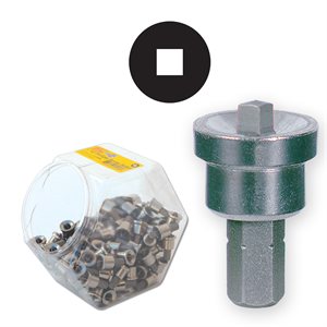 100 Pc. Jar 1" #2 Sq Drive Setter