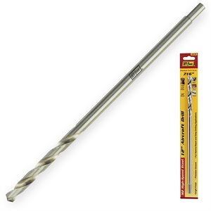 7/16 x 12" Aircraft Drill 3/8" Shank