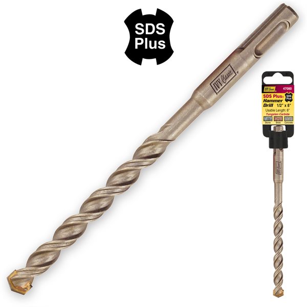 3/16 x 4" SDS Plus Hammer Drill Bit