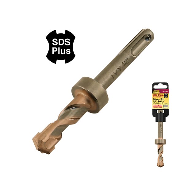 1/2 x 1-11/16" SDS Plus® Hammer Stop Drill Bit