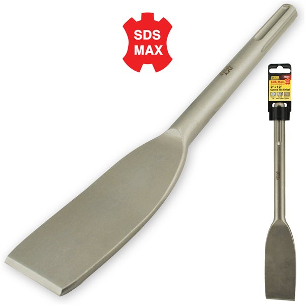 2" x 12" SDS Max® Curved Tile Chisel