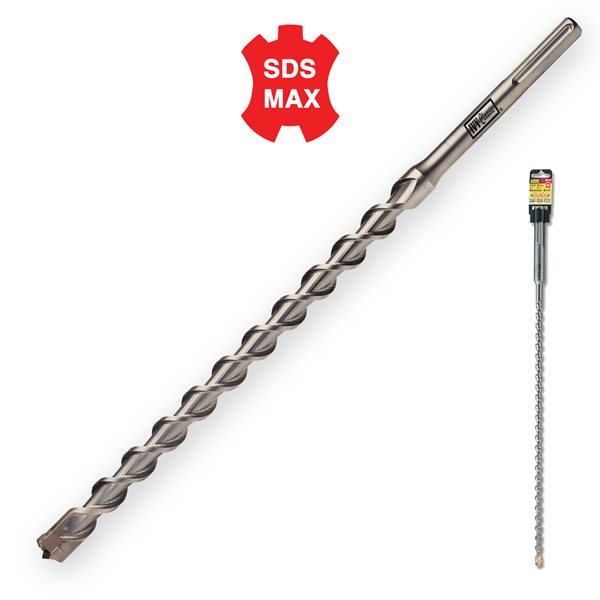 1/2 x 22.5" SDS Max 4 Cutter Hammr Drill Bit