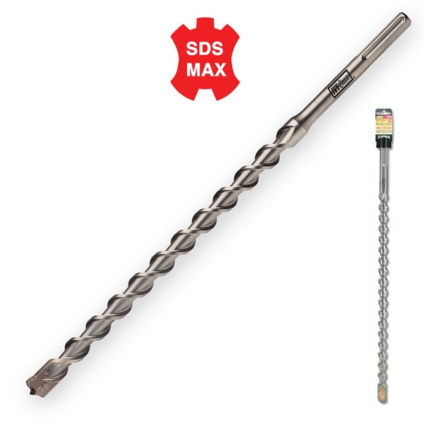 7/8 x 22.5" SDS Max 4 Cutter Hammr Drill Bit