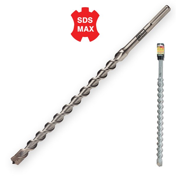 1-1/2 x 22.5" SDS Max 4 Cutter Hammr Drill Bit