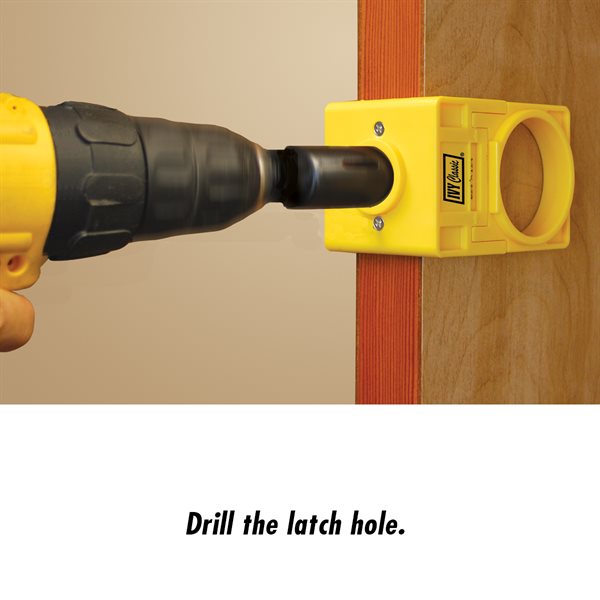 Lock Install Kit w/Guide wood doors, 1-7/8" Deep Cut