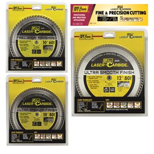 Laser Carbide 10" & 12" Wood Cutting Blade Display