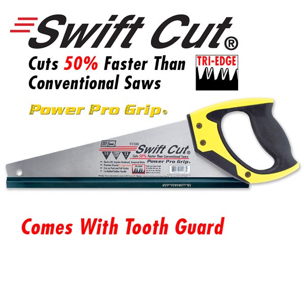 15" Swift Cut Tri-edge Saw Rubber Grip