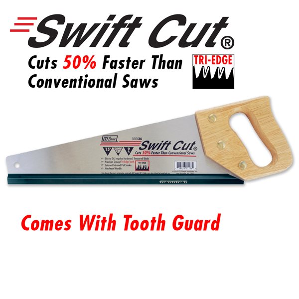 15" Swift Cut Tri-Edge Saw Wood Hndl