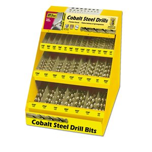 Cobalt Steel Drill Bit Display - Bulk