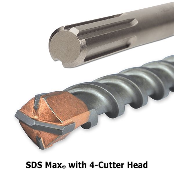 7/8 x 14.5" SDS Max 4 Cutter Hammr Drill Bit