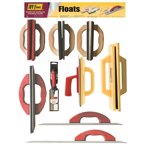 Floats Concrete & Tile Grout Display