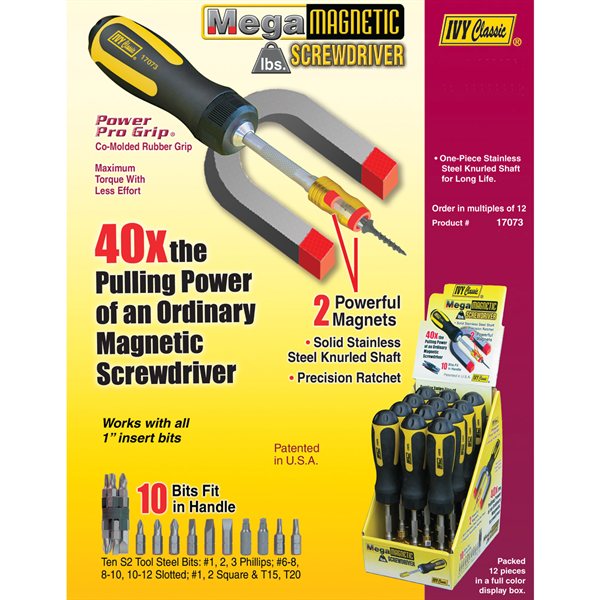 Mega Mag Ratchet Screwdriver