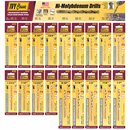 Hi-Molybdenum Drill Bit Display - Carded