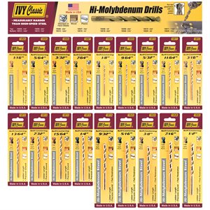 Hi-Molybdenum Drill Bit Display - Carded