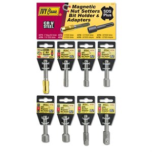 SDS® Nut Setters and Holders Display - Carded