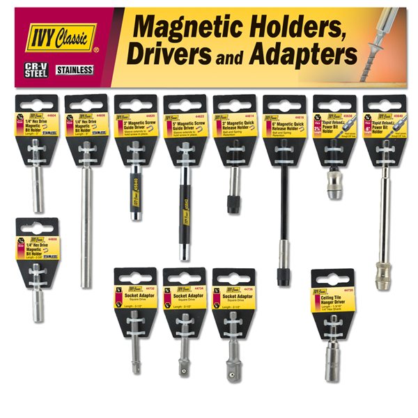 Magnetic Holders, Drivers & Adaptors - Carded