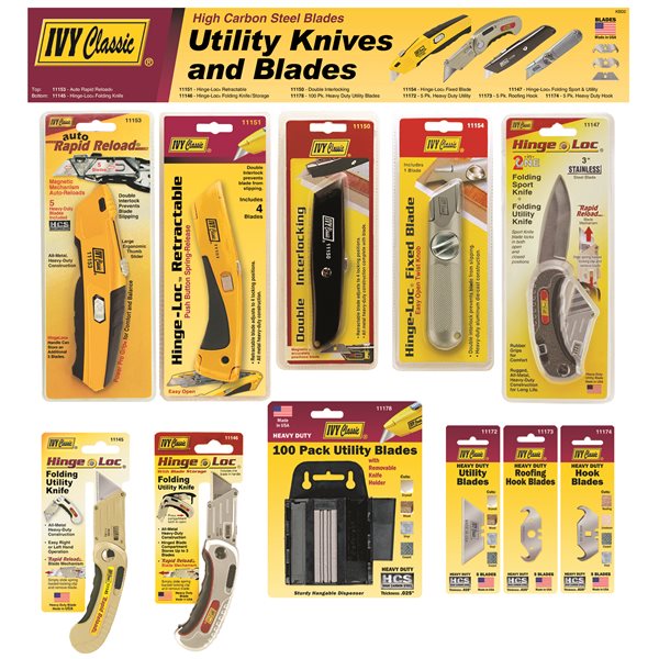 Utility Knives & Blades Display