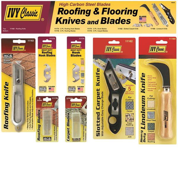 Roofiing & Flooring Knives & Blades Display