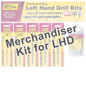 Merchandiser - Left Hand Drill Bits