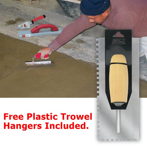 11 x 4-1/2"- 1/4 V Notched Trowel