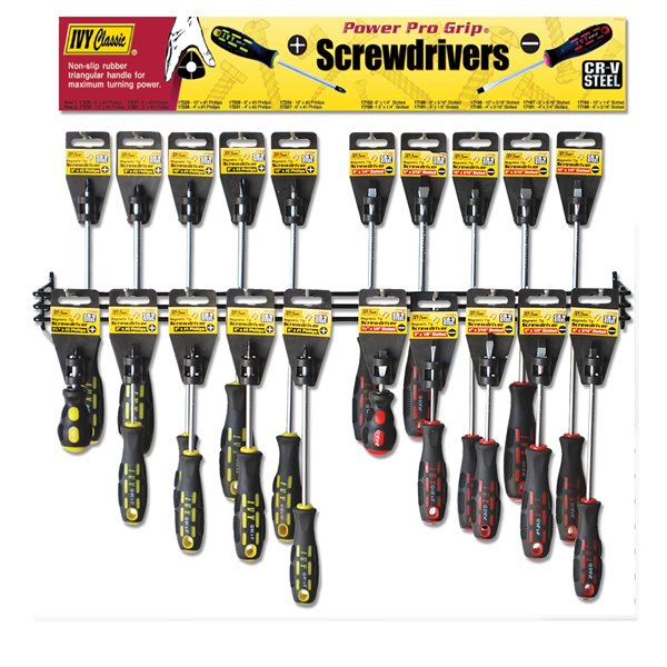 Phillips/Slotted Tiered Screwdriver Display