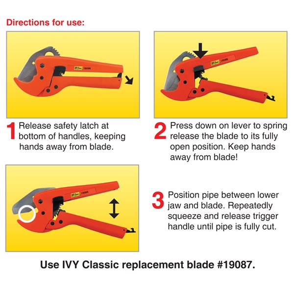 1-5/8" Ratcheting PVC Cutter